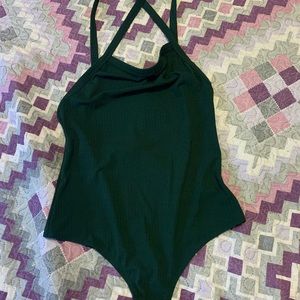 Dark green bodysuit